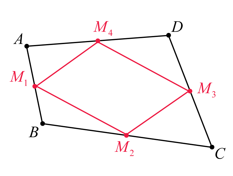 Diagram of quadrilateral ABCD