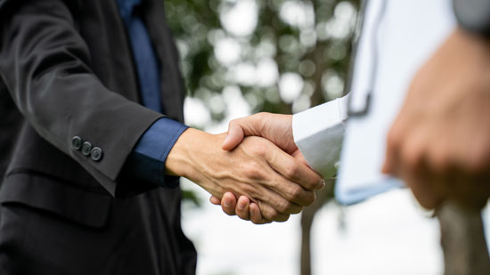 An image of a handshake