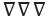 Babylonian numeral: three downward triangles for three